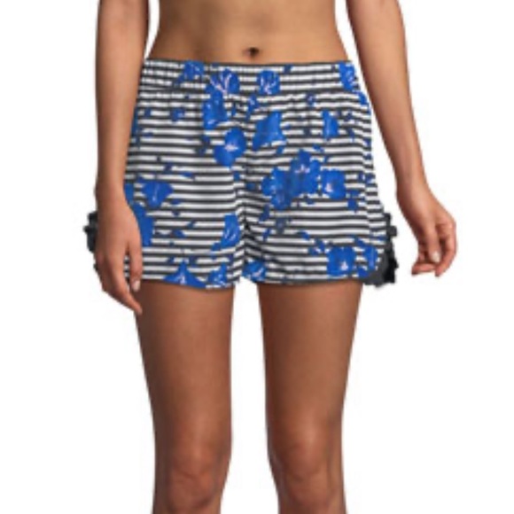 EUC kate spade Hibiscus Stripe short - Picture 1 of 6